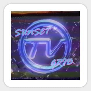 Sunset TV Sticker